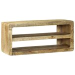 vidaXL Meuble TV Marron 80 x 32 x 36 cm Bois de manguier massif