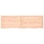 vidaXL Dessus de table 200x60x(2-6) cm bois de chêne massif non traité