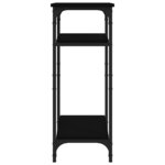vidaXL Table d'appoint Noir 40x30x75 cm Bois d'ingénierie