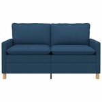 vidaXL Canapé Bleu 156 x 81 x 87 5 cm Tissu