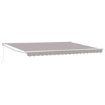 Store Rétractable Manuel vidaXL Gris 450x300 cm
