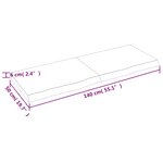 vidaXL Dessus de table marron clair bois chêne massif traité