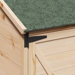 vidaXL Abri de jardin avec toit Naturel 59 5 x 56 x 176 5 cm