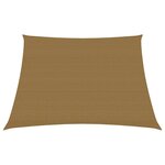 vidaXL Voile d'ombrage 160 g/m² Taupe 4/5x3 m PEHD