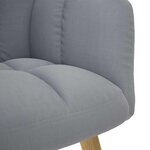 vidaXL Chaise de relaxation Gris clair Tissu
