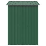 vidaXL Abri de stockage pour jardin Métal Vert 204 x 132 x 186 cm
