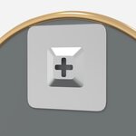 vidaXL Miroir mural Doré Ø 20 cm Rond