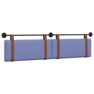 vidaXL Tête de lit suspendue Bleu denim PU antique