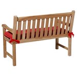 Madison Coussin de banc Panama 120x48 cm Rouge brique