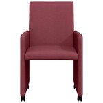 vidaXL Chaises de salle à manger 2 Pièces Rouge bordeaux 57 x 66 x 94 cm