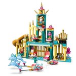 LEGO 43207 Disney Le Palais Sous-Marin D'Ariel, Ensemble a Construire Château de Princesse, Avec Mini Poupée La Petite Sirene