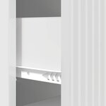 vidaXL Armoire à tiroirs Blanc brillant 33 x 34 5 x 87 cm