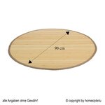 Tapis bambou 90 cm rond Naturel Clair