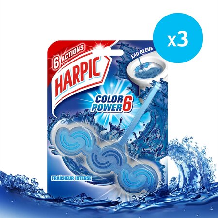Bloc Cuvette Active Fresh Eau Bleue x3 + Desodorisant WC Spray V.I.Poo Anti  Odeur Parf HARPIC - La Poste