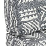 vidaXL Coussin de canapé palette Gris Tissu Patchwork