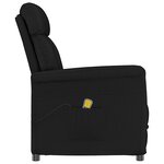 vidaXL Chaise de massage Noir 70.5 x 96.5 x 95 cm Faux cuir