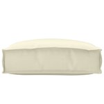 vidaXL Coussin pour assise de palette Crème 50 x 50 x 12 cm
