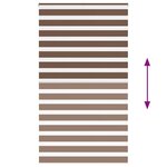 vidaXL Store zèbre marron 125x200cm largeur du tissu 120 9cm polyester