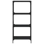 vidaXL Bibliothèque à 4 niveaux noir 59x35x132 cm bois d'ingénierie