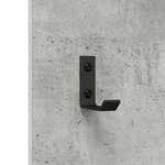 vidaXL Porte-manteau mural Montage mural Gris béton 30 x 1.5 x 80 cm