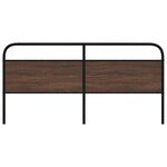 vidaXL Tête de lit chêne marron 190 cm acier et bois d'ingénierie