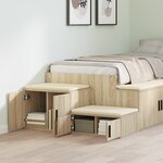 Armoire de rangement vidaXL Chêne Sonoma 118x41x40 cm en bois reconstitué