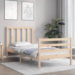 vidaXL Cadre de lit sans matelas bois de pin massif