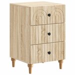 vidaXL Cabinet de chevet avec tiroir Chêne Sonoma 43 x 41 x 66 5 cm