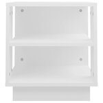 vidaXL Table basse Blanc 40x40x43 cm Bois d'ingénierie