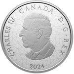 Pièce de monnaie en Argent 30 Dollars g 62.69 Millésime 2024 Multifaceted Animal Family TIMBER WOLVES