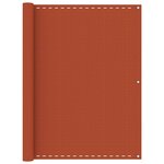 vidaXL Écran de balcon Orange 120x400 cm PEHD