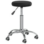 vidaXL Chaise pivotante de bureau Noir Similicuir