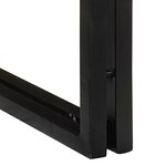 vidaXL Tables d'appoint 3 Pièces Marron et noir Bois d'acacia massif