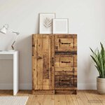vidaXL Buffet Bois ancien 66 x 34 5 x 87 cm Bois d'ingénierie