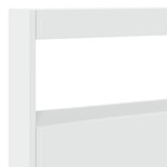 vidaXL Armoire tête de lit avec LED blanc 140x17x102 cm