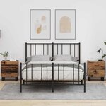 vidaXL Cabinet de chevet 2 Pièces Bois ancien 40 x 35 x 47.5 cm