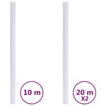 vidaXL Films pour fenêtre dépoli design à rayures PVC