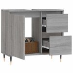 vidaXL Armoire de bain sonoma gris 65x33x60 cm bois d'ingénierie