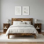 vidaXL Table basse 2 Pièces Chêne fumé 40 x 30 x 49 cm Bois d'ingénierie