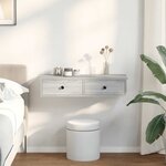 vidaXL Étagère murale avec tiroirs sonoma gris bois d'ingénierie