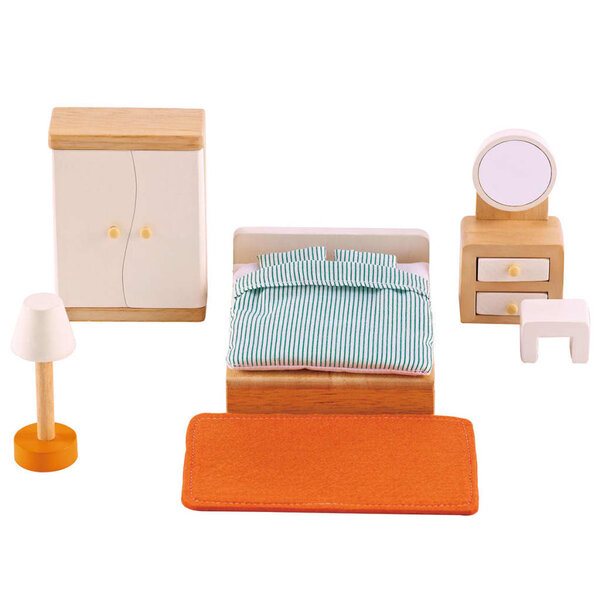 Hape mobilier pour chambre à coucher de poupée e3450