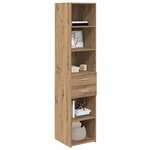 vidaXL Haut Armoire avec tiroir Chêne artisanal 40 x 42 5 x 185 cm