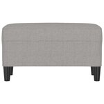 vidaXL Banc Gris clair 70x35x41 cm Tissu