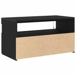 vidaXL Meuble TV Chêne noir 75 x 35 x 40 cm Bois d'ingénierie