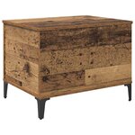 vidaXL Table basse Bois Ancien 60 x 44 5 x 45 cm Bois d'ingénierie