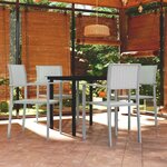 vidaXL Ensemble à manger de jardin 5 Pièces Blanc