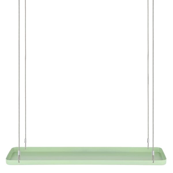 Esschert Design Plateau suspendu pour plantes rectangulaire vert L