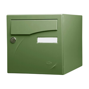 Boîte aux lettres Préface 2 portes vert argile mat ral 6011mt