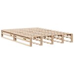 vidaXL Lit bibliothèque sans matelas 120x190 cm bois massif