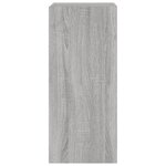 vidaXL Meuble TV mural avec lumières LED sonoma gris 30 5x35x70 cm